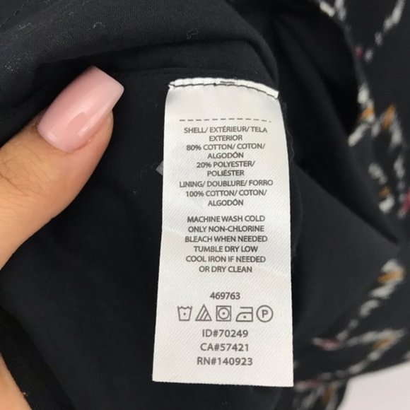 LOFT Chevron Zig Zag Strappy Tie-waist Cami Dress Style# 469763 - Size 10 - Picture 13 of 16